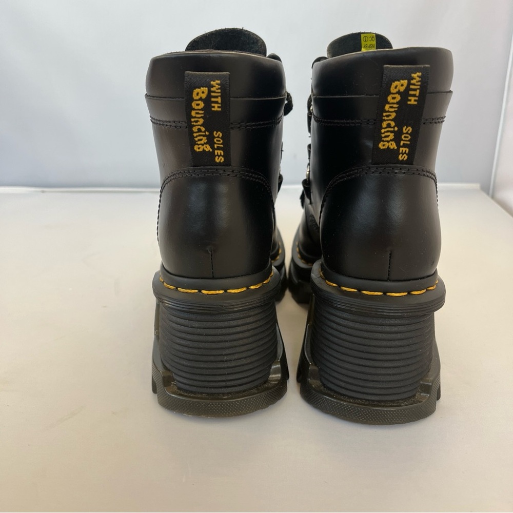 Dr Martens Air Wair Corran 3-Eye Atlas Leather Heeled Boots Size 6 - Picture 7 of 10